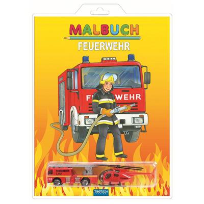 Malbuch "Feuerwehr"mit 2 Fahrzeugen
