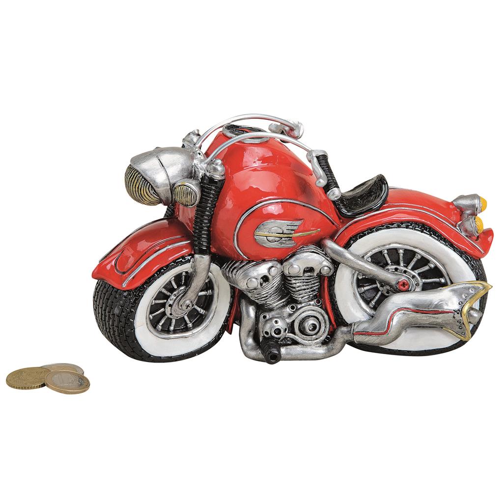 Spardose Motorrad, 21x10x13cm