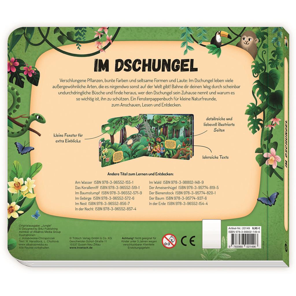 Fensterbuch "Im Dschungel"