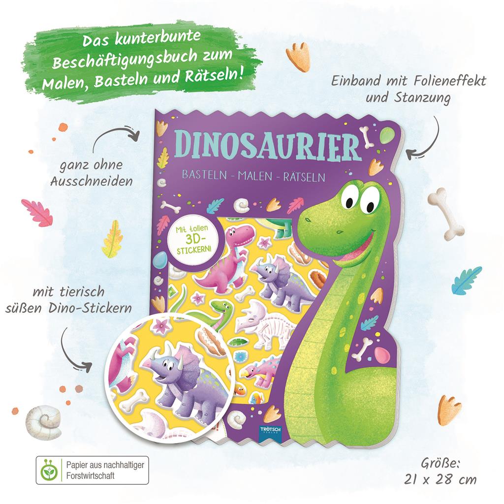 Beschäftigungsbuch "Dinosaurier"