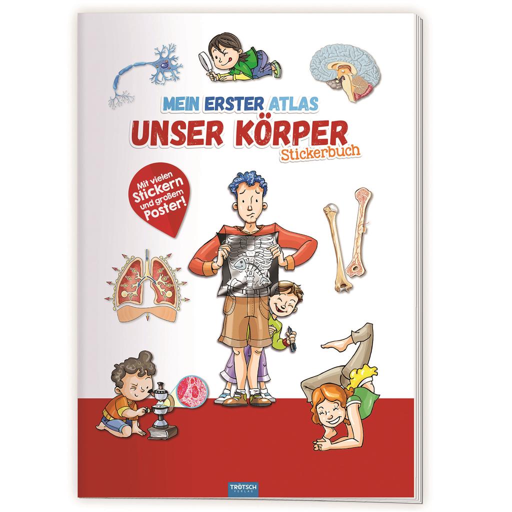 Stickerbuch "Mein erster Atlas Unser Körper"