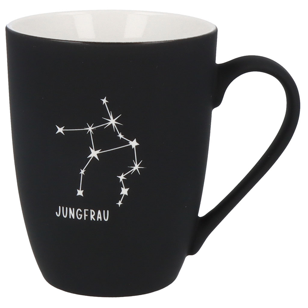 Soft-Touch Tasse "Jungfrau"