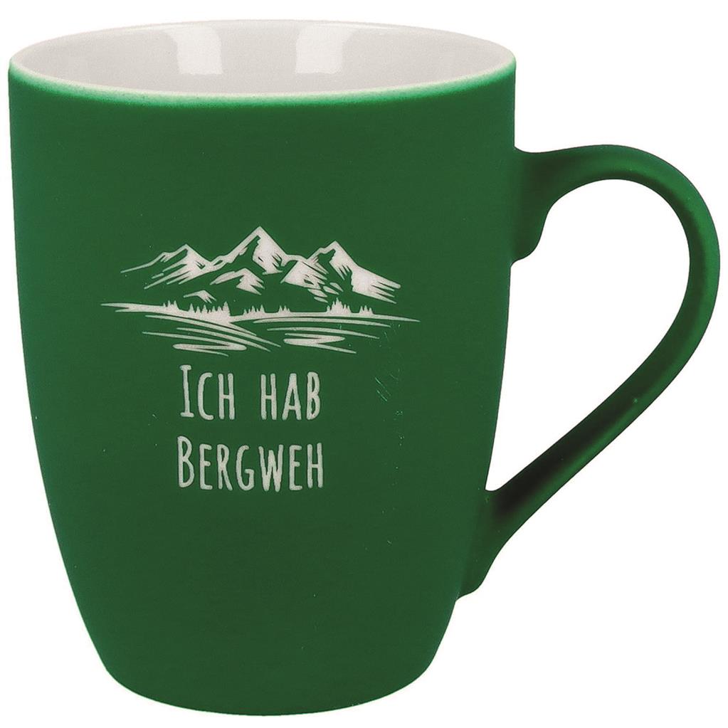 Soft-Touch Tasse "Ich hab Bergweh"