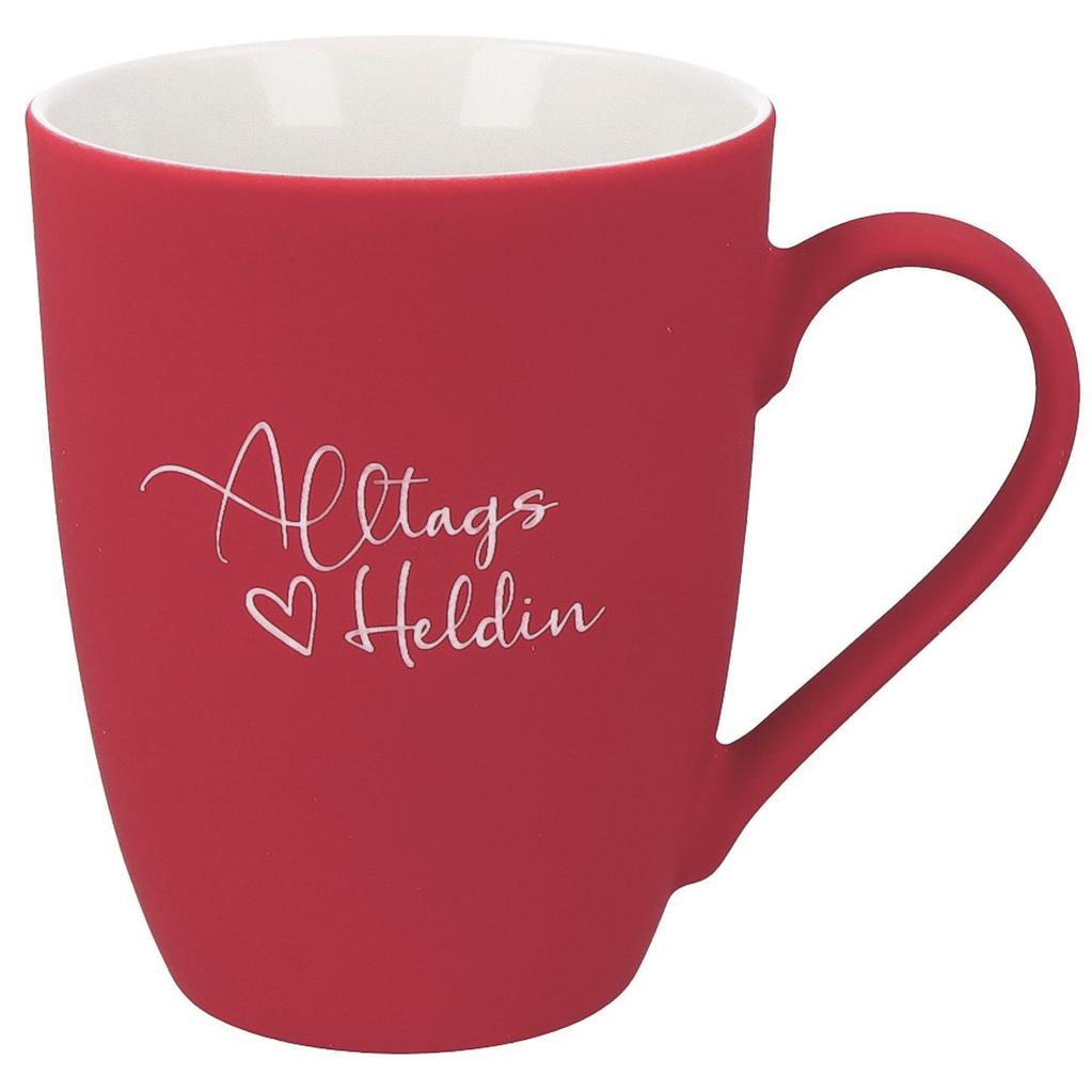 Soft-Touch Tasse "Alltags Heldin"