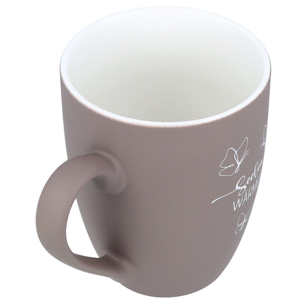 Soft-Touch Tasse "Seelen Wärmer"