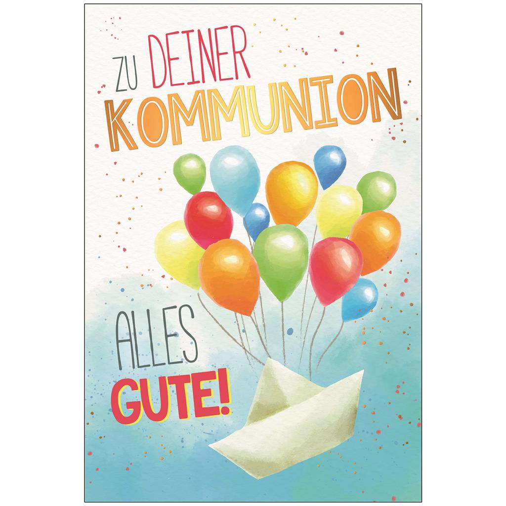 Bil. Kommunion Luftballons