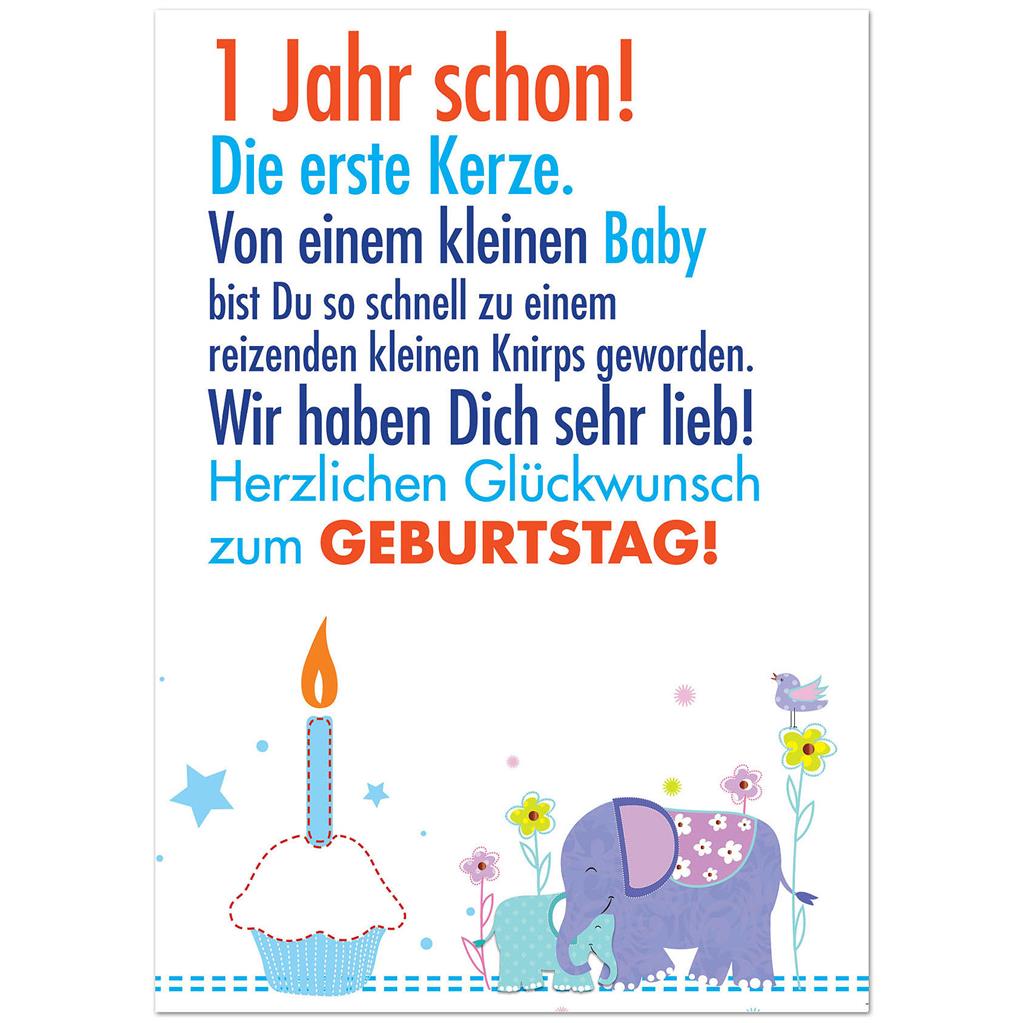 Bil. Geburtstag Alter "1"