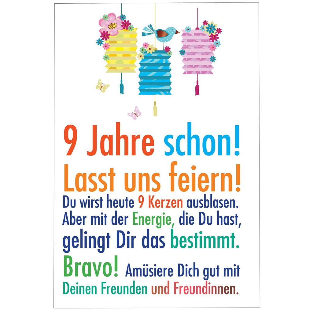 Bil. Geburtstag Alter "9"