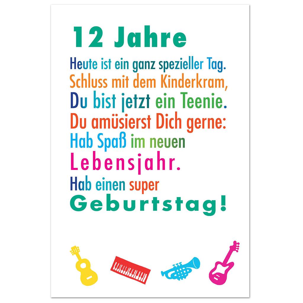 Bil. Geburtstag Alter "12"