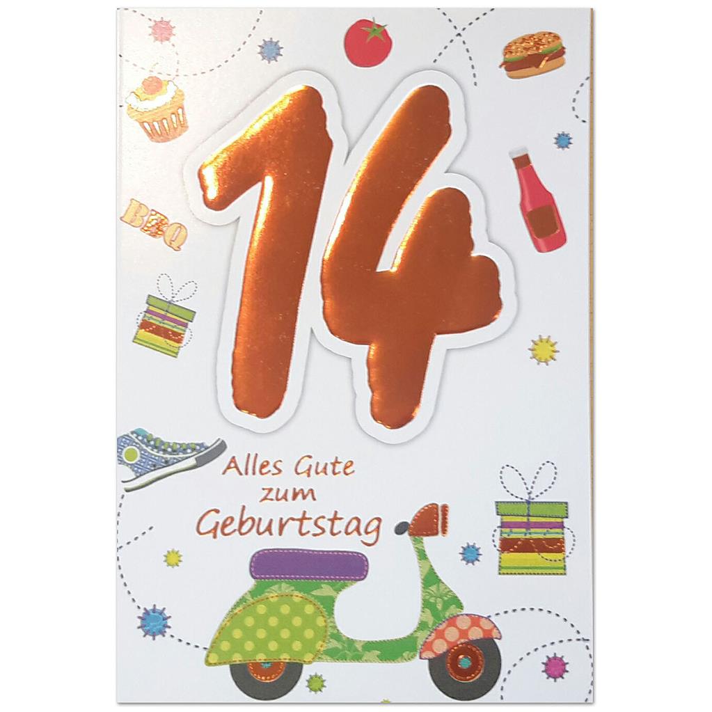 Bil. Geburtstag Alter "14"