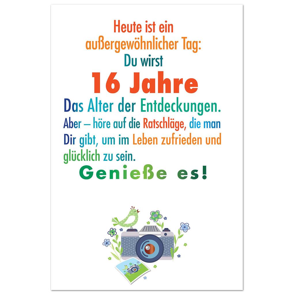 Bil. Geburtstag Alter "16"