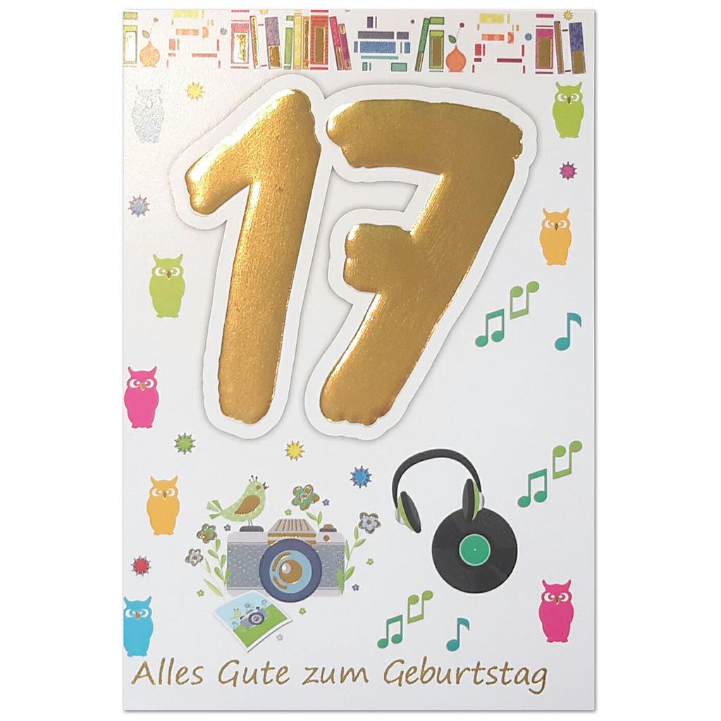 Bil. Geburtstag Alter "17"