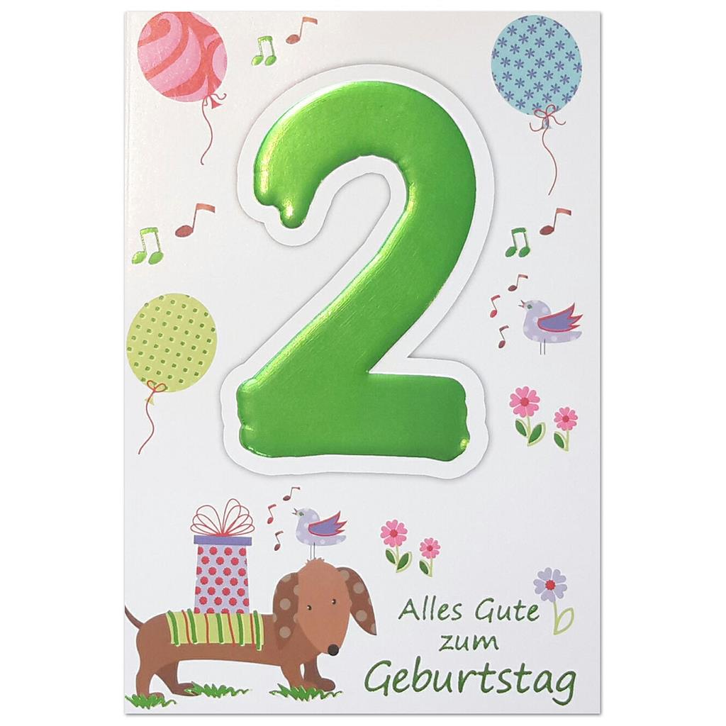 Bil. Geburtstag Alter "2"