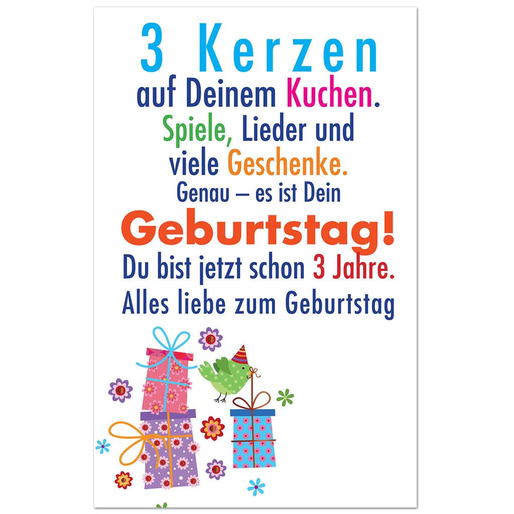 Bil. Geburtstag Alter "3"