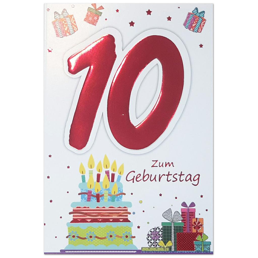 Bil. Geburtstag Alter "10"