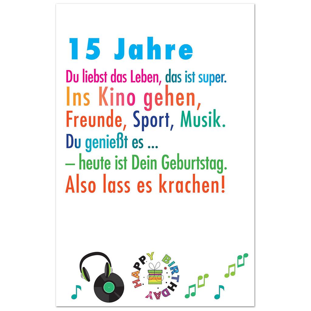 Bil. Geburtstag Alter "15"