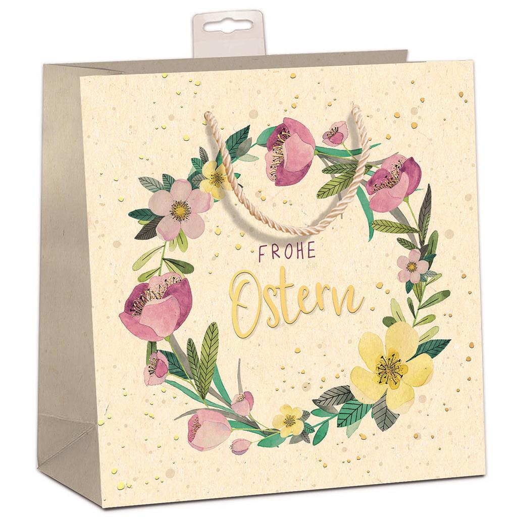 Geschenktasche "Ostern Blumen" klein