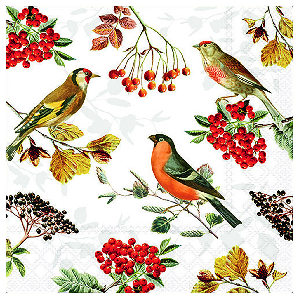 Servietten 20er Autumn birds, 33cm