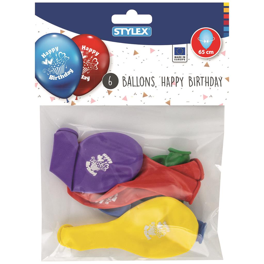 Luftballons 6er, Happy Birthday
