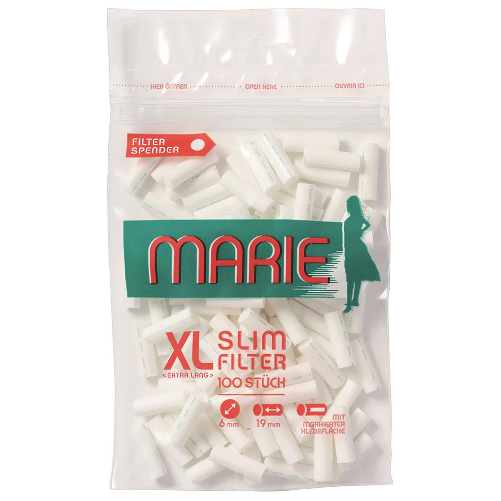 MARIE XL Slim Filter 6mm, 100 Stück