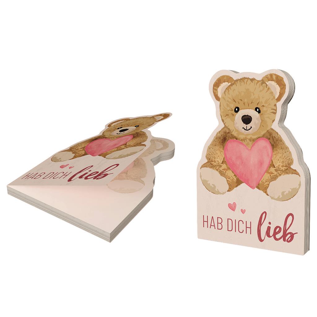 Notizblock Teddy 12x8cm