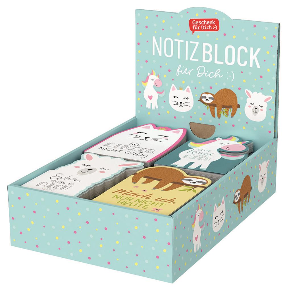 Notizblock Paket 4x6, Zoo