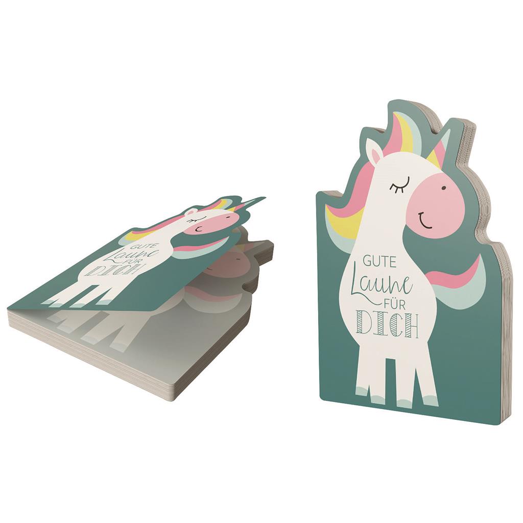 Notizblock Einhorn 12x8cm