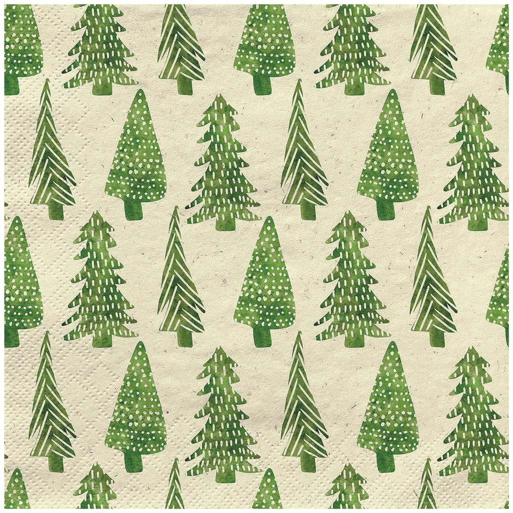 Cocktailservietten 20er christmas trees, 24cm