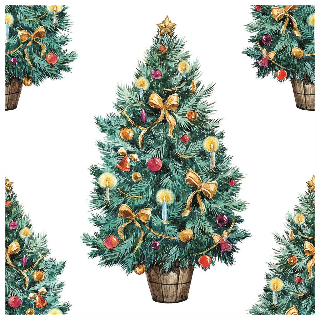 Cocktailservietten 20er christmas tree, 24cm