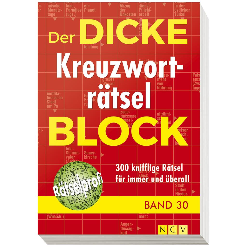Der dicke Kreuzworträtsel-Block 30