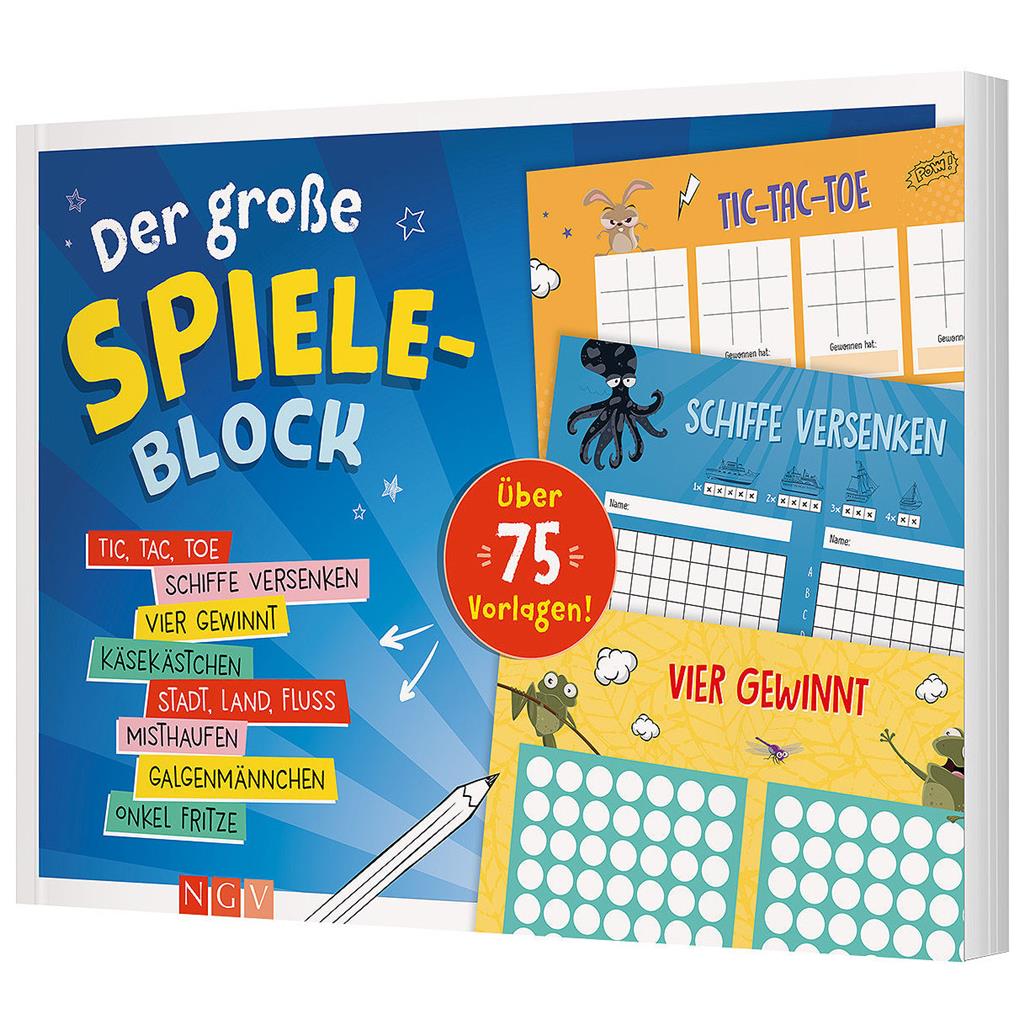 Der große Spieleblock, 96 Seiten