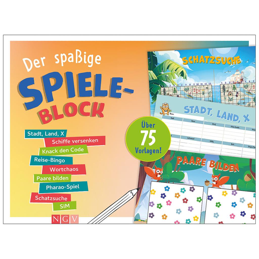 Der spaßige Spieleblock, 96 Seiten