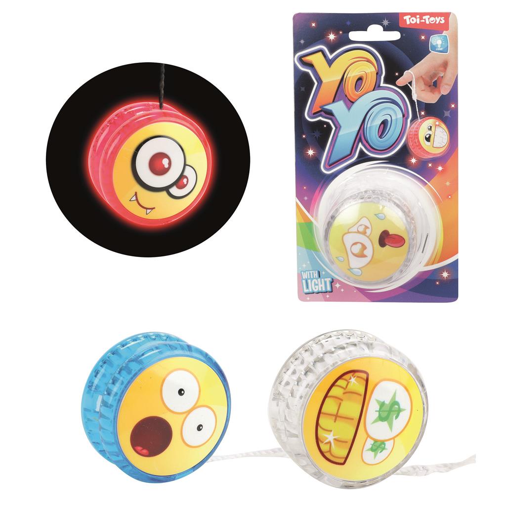 YoYo Emoji mit Licht 18 cm