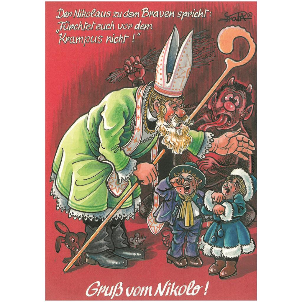 Postkarten Nikolaus und Krampus