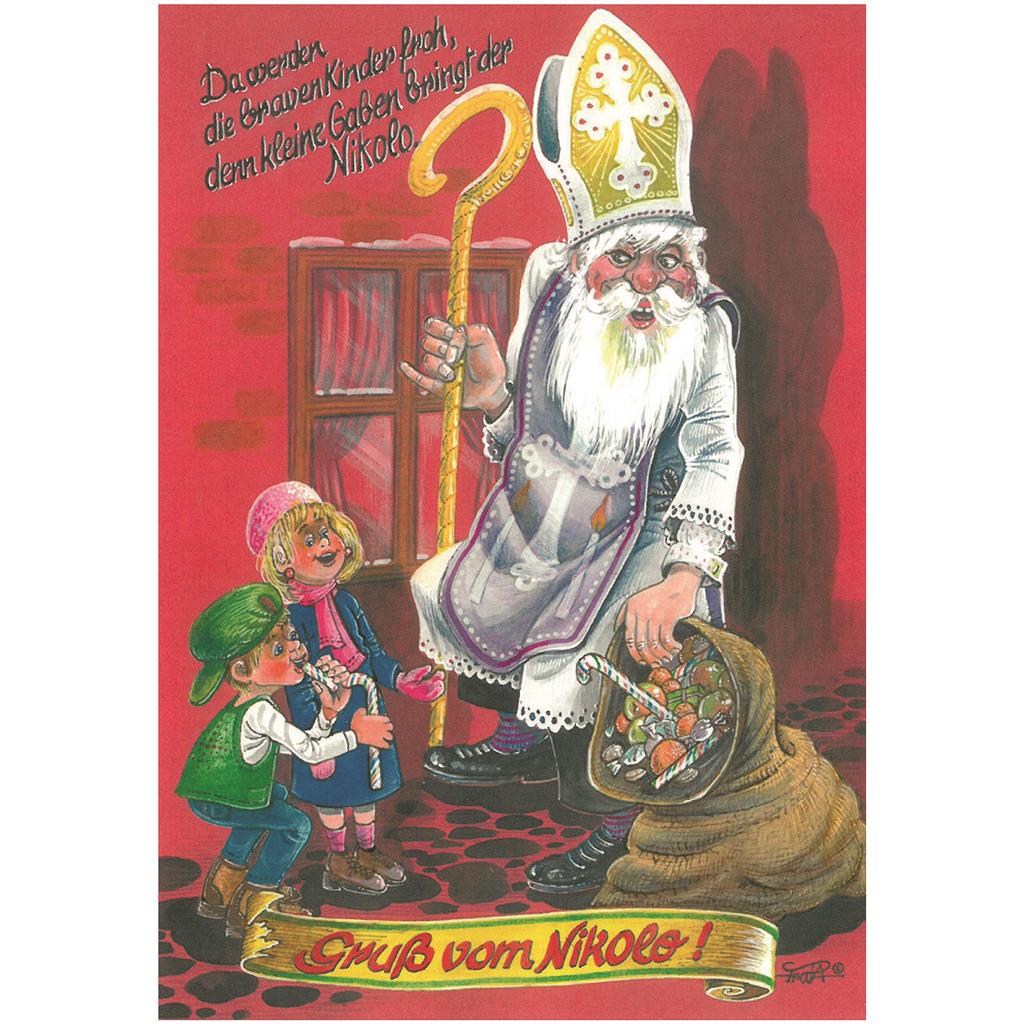 Postkarten Nikolaus und Krampus