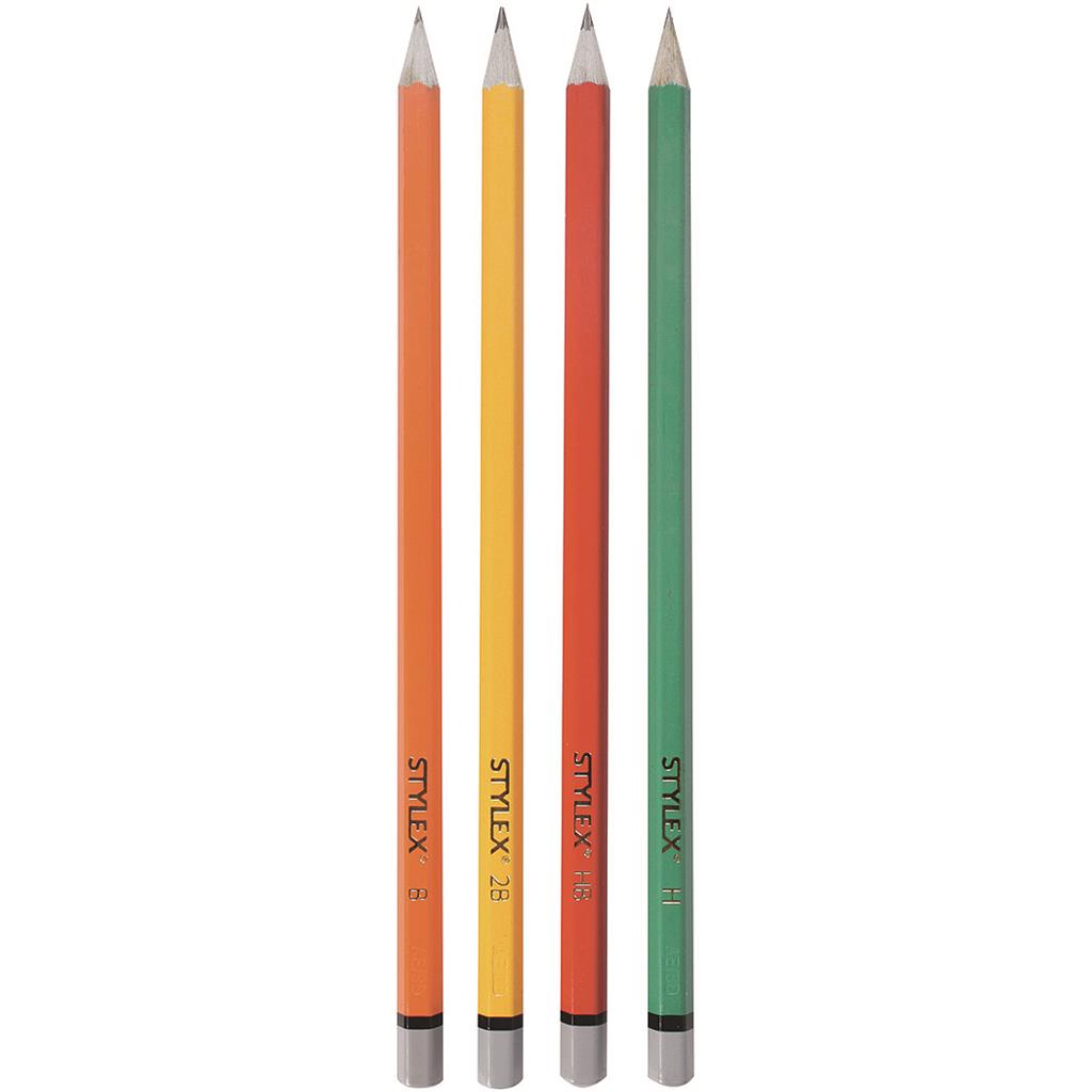 4er Bleistifte ohne Radiergummi