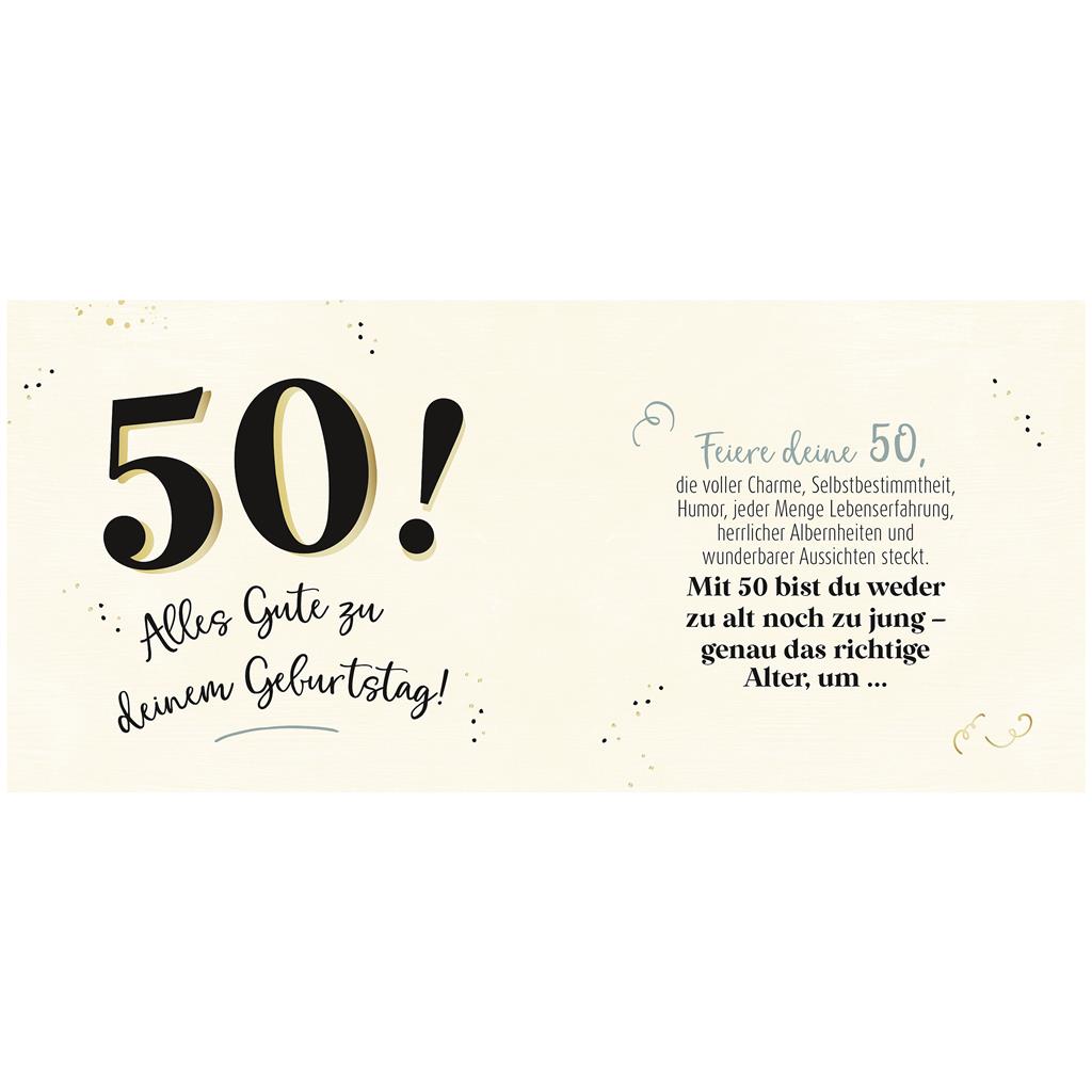 Geschenkbuch "50 - Das richtige Alter!"