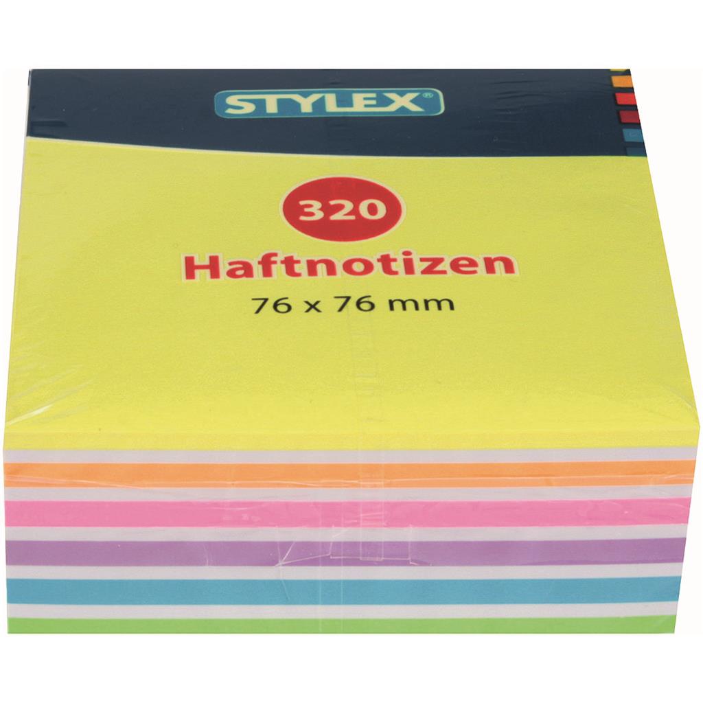Haftnotizen, "Neon", 76 x 76 mm, 320 Blatt