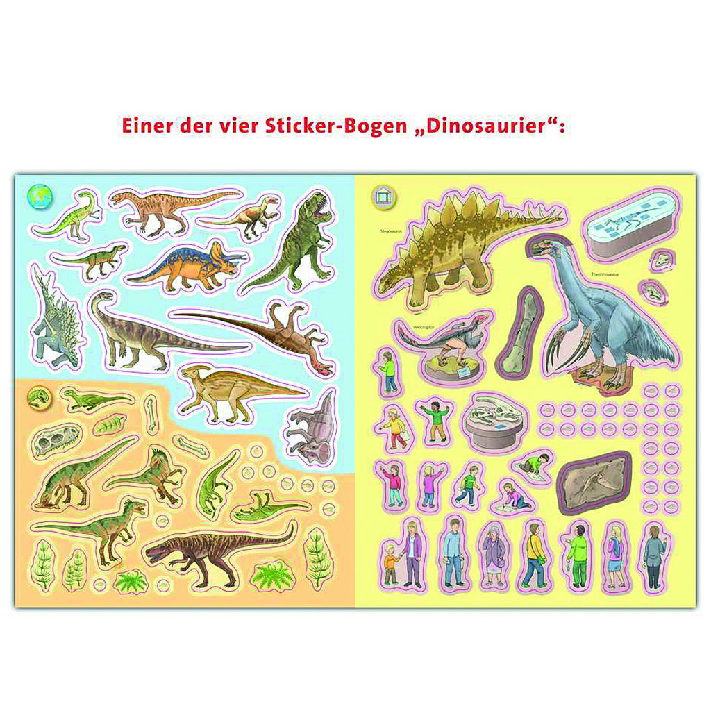 Rav. WWW Stickerheft: Dinosaurier