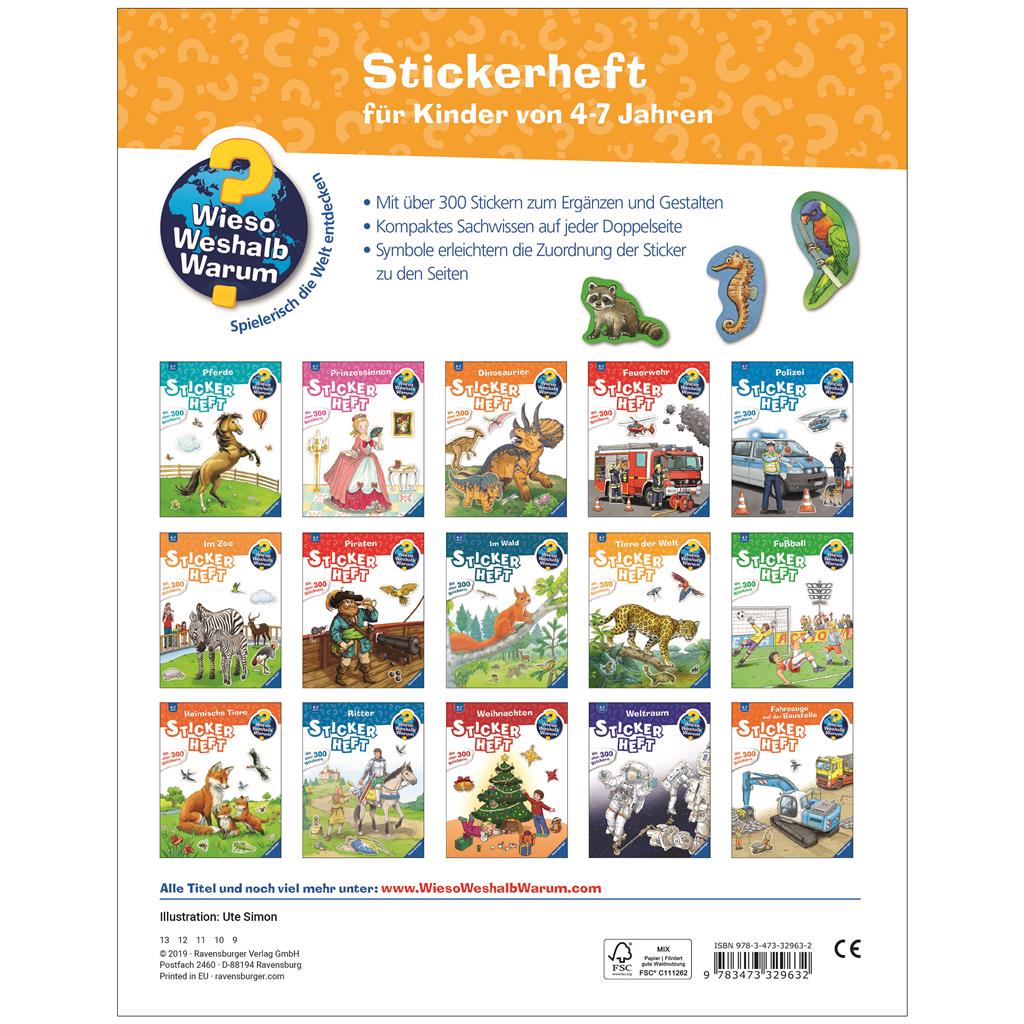 Rav. WWW Stickerheft: Tiere der Welt