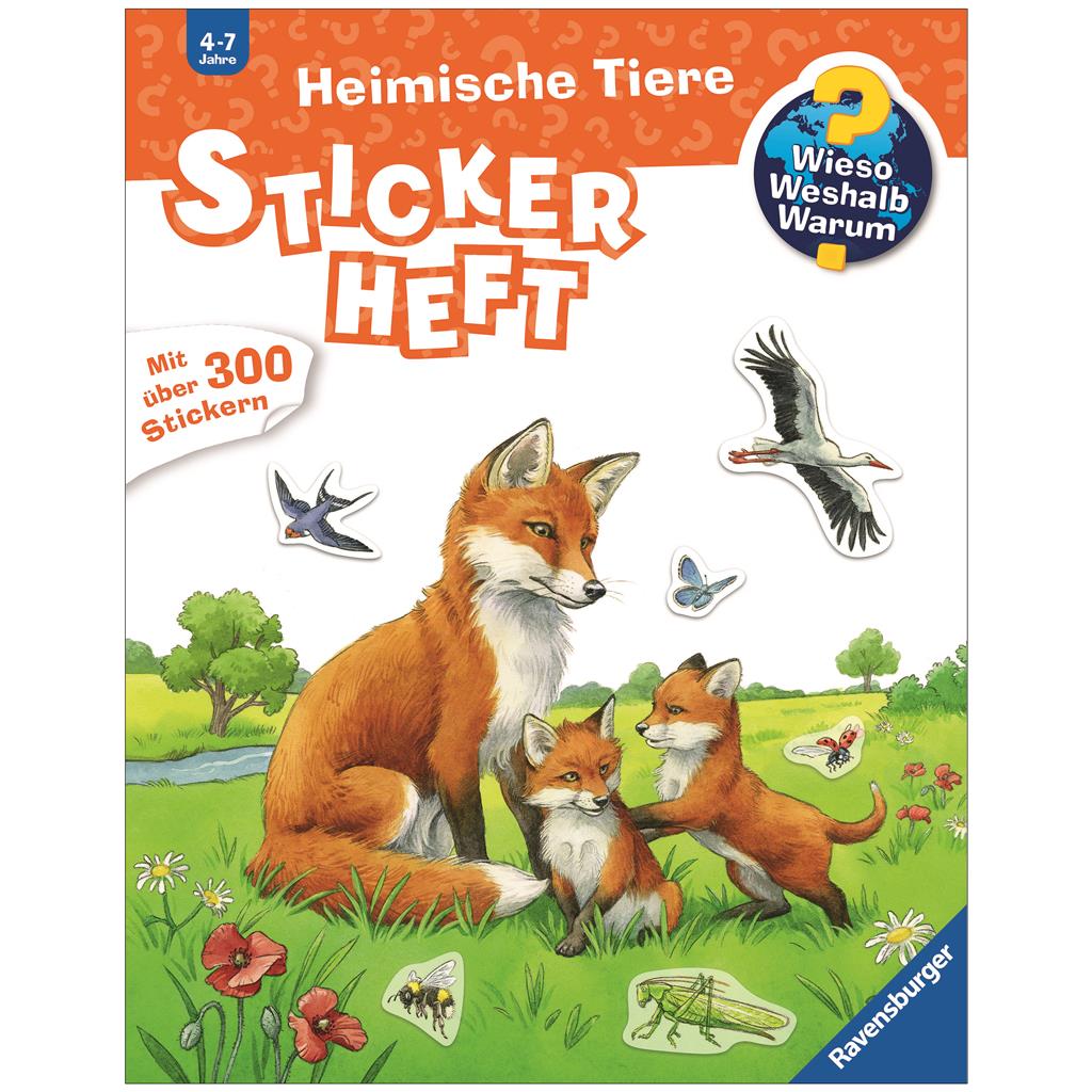 Rav. WWW Stickerheft: Heimische Tiere