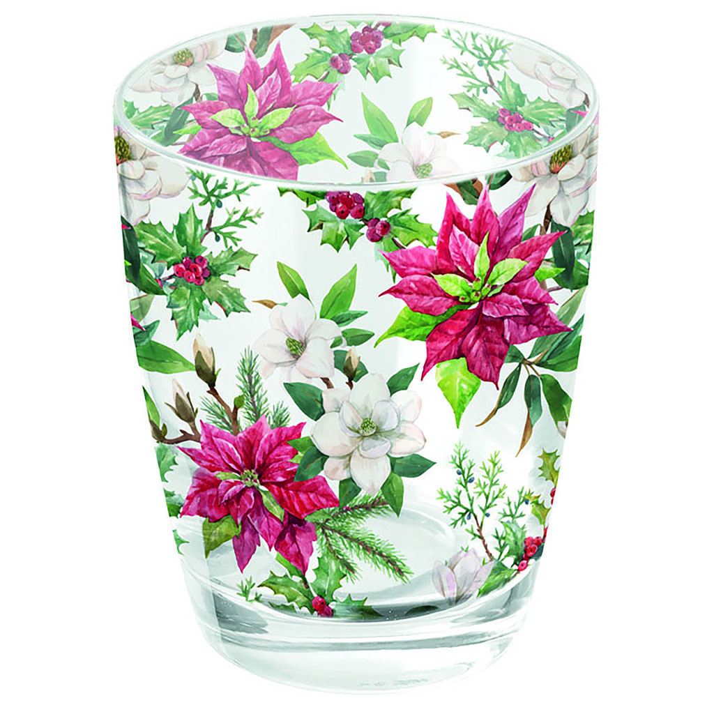 Trinkglas "Christmas florals" 250ml