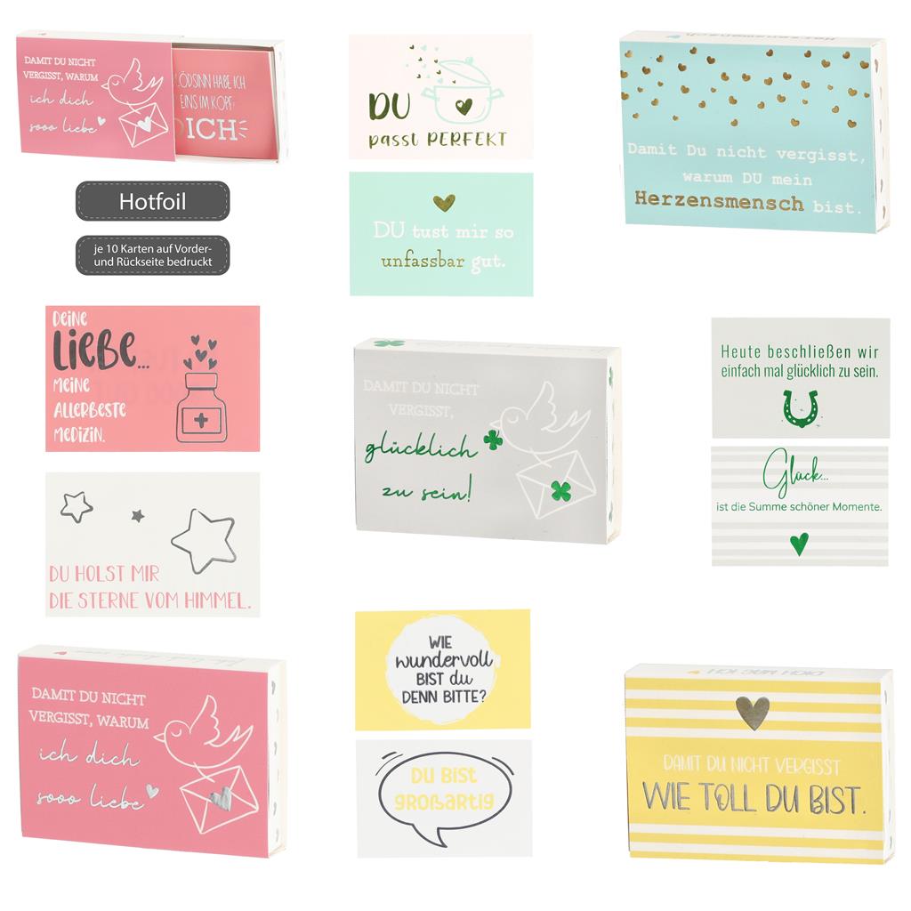 Freundschaftsbox mit Wünschekarten