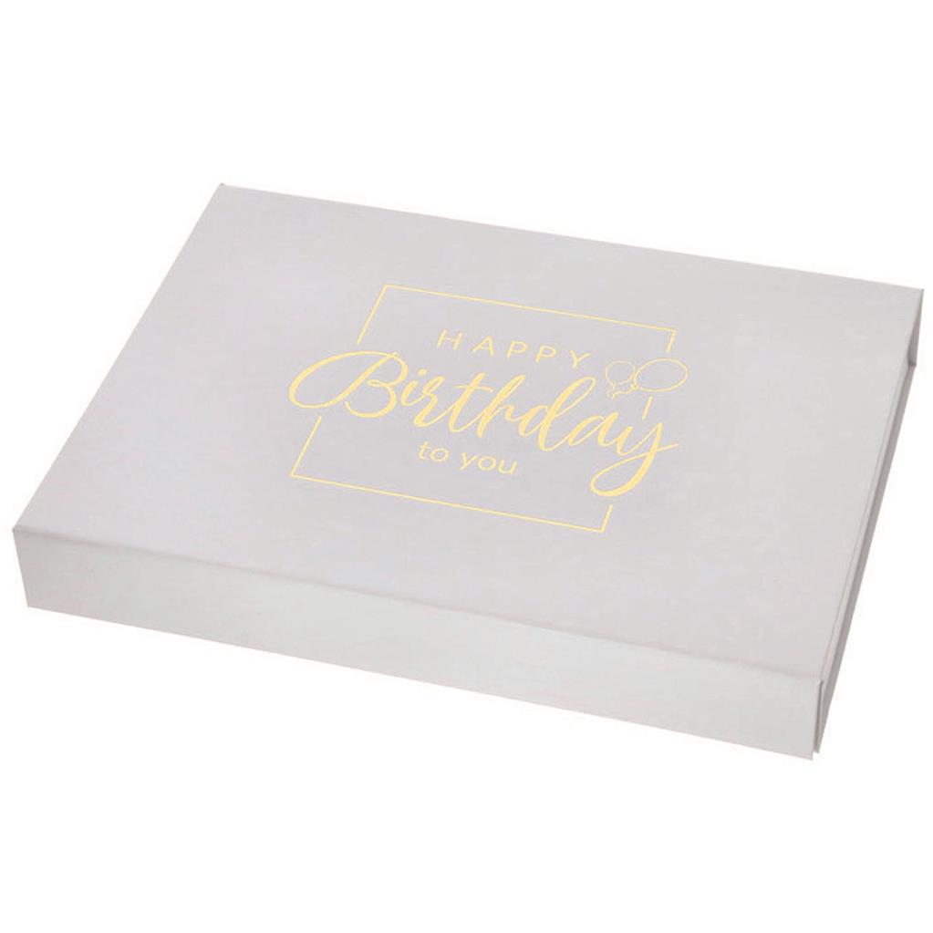 Box "Happy Birthday" mit Magnet