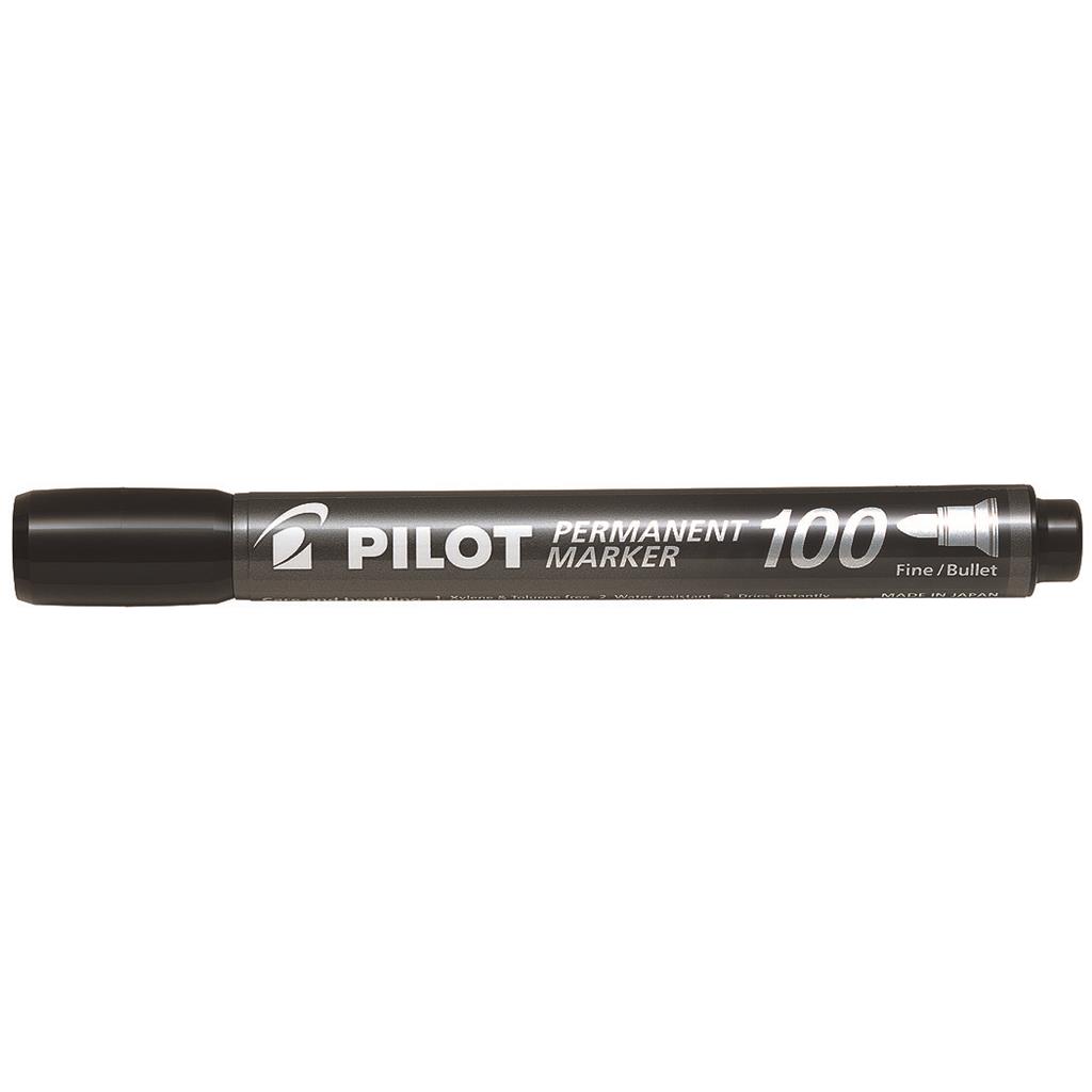 Pilot SCA-100 Marker permanent schwarz Rundspitze