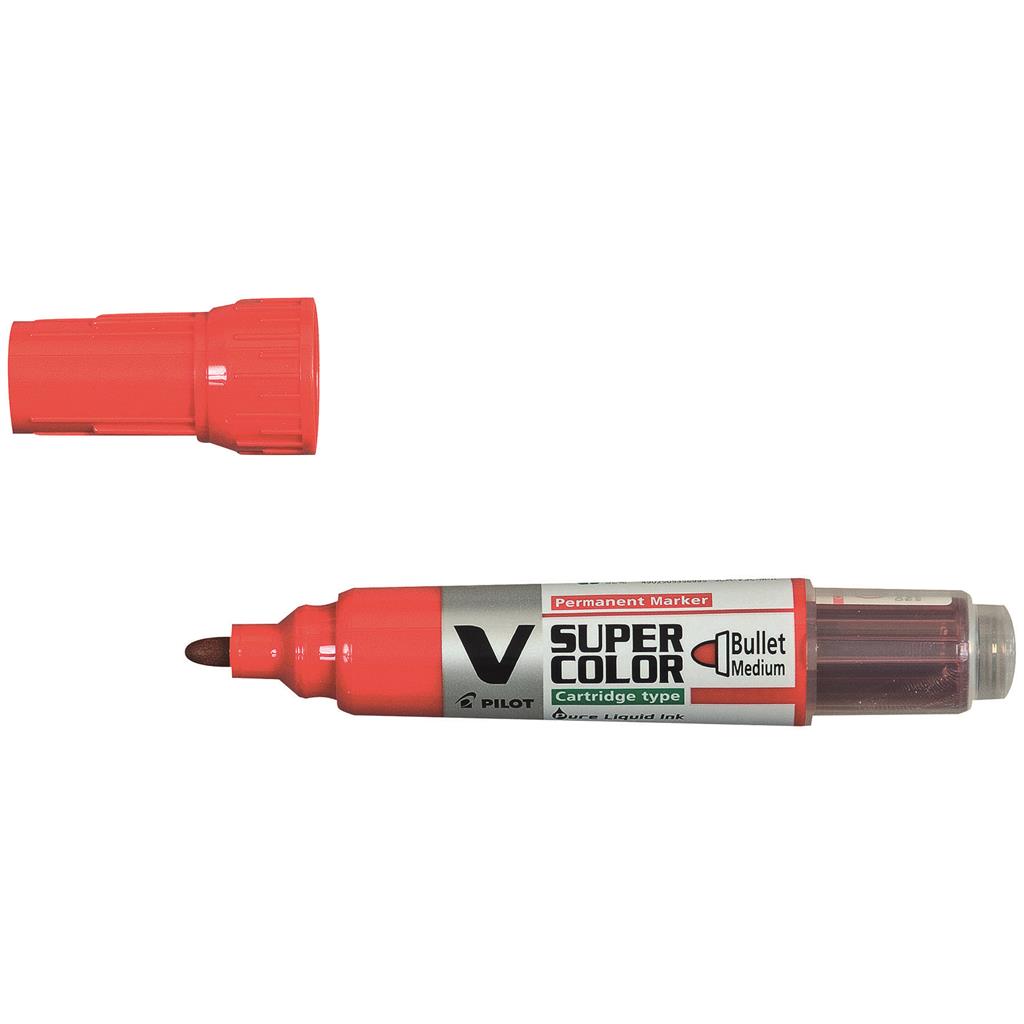Pilot V-Super Color Marker rot
