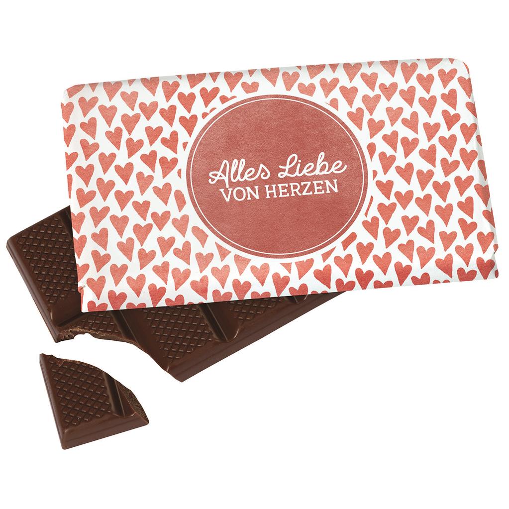 Schokolade 40g Paket Liebe Grüße