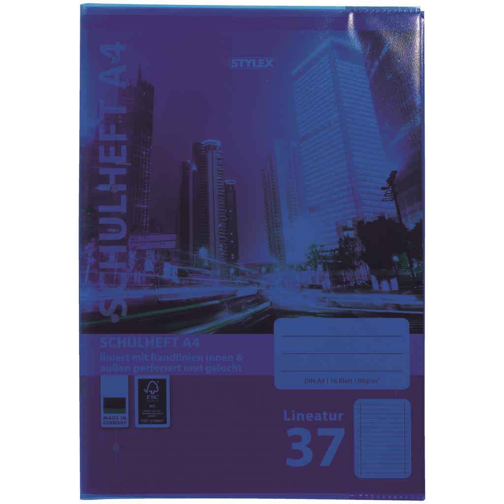 Heftumschläge, DIN A4, farbig transparent, 5er Pack