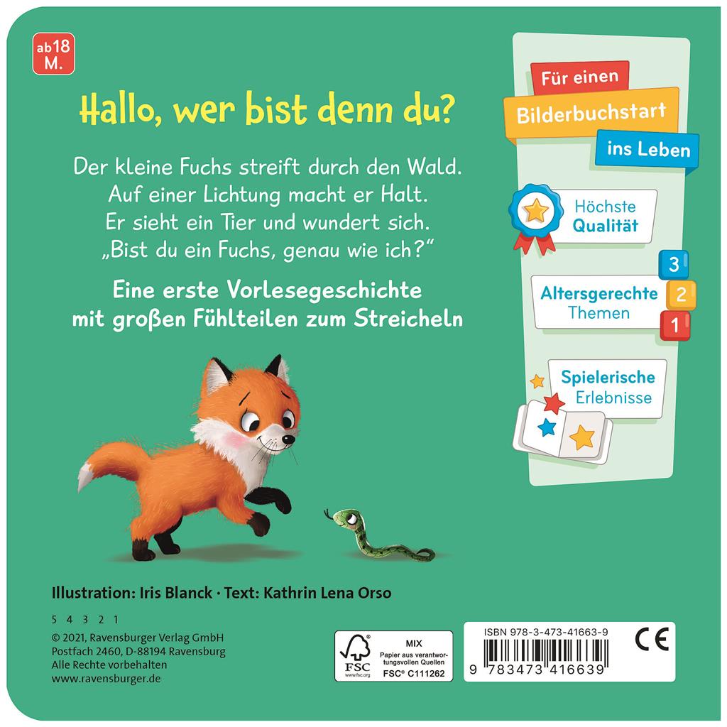 Rav. Vorlese-Fühlbuch: Fuchs