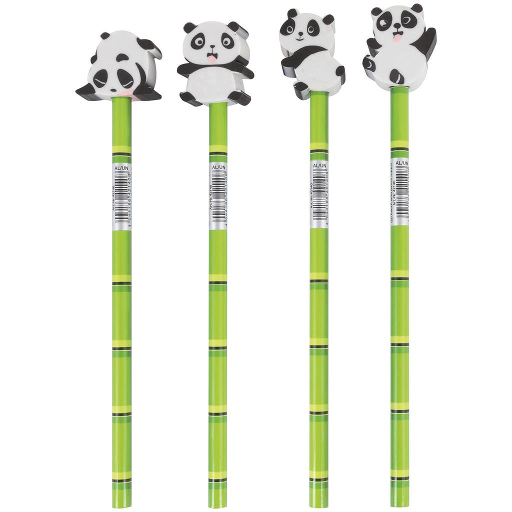 Bleistift mit Radiergummi "Panda"